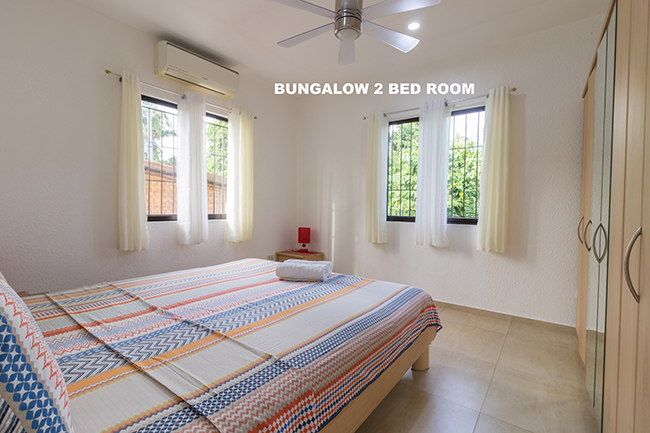 the bedroom of the 2nd bungalow