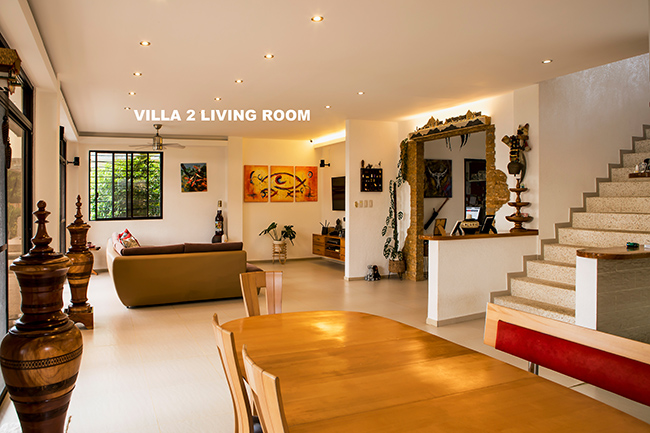 the living room of the 2nd villa. luxurious living room furnished