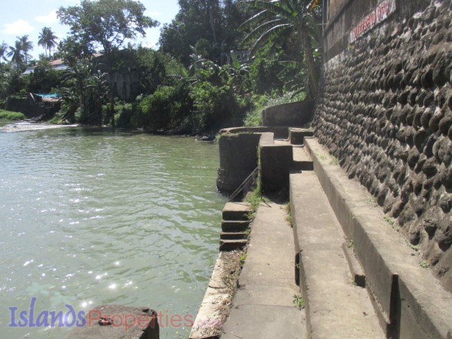 Riverside Resort for Sale boat landing pad for tourists going to Pagsanjan falls.