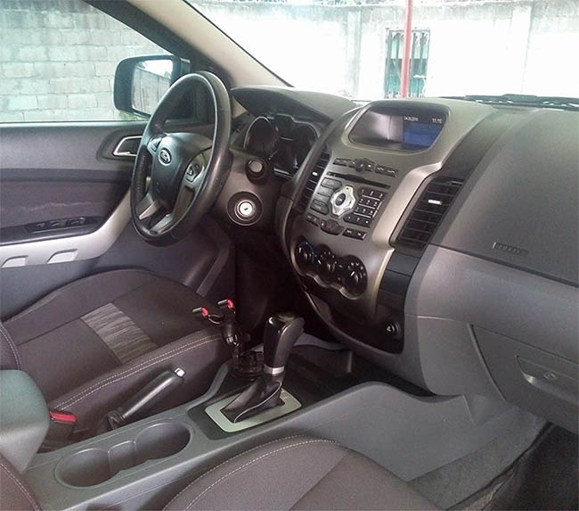 Ford Ranger DBL 2.2L pick-up truck in the spacious garage.