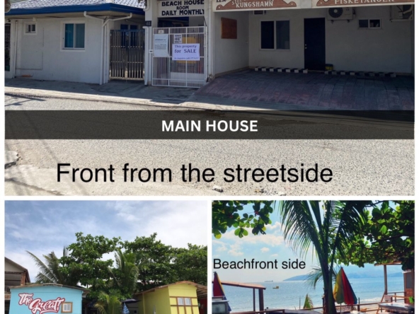Beach front property with 2 houses for sale